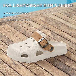 EVA Casual <strong>Men's</strong> <strong>Mule</strong> Shoes Lightweight Summer Open Toe <strong>Slippers</strong> with Arch Support Plush Slip-On Outdoor Walking Sandals - Product Image 1