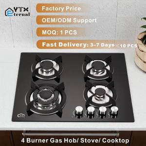 Fornello a Quattro Fuochi con Accensione Elettronica, Pannello in Vetro Temperato, Alimentazione Manuale/Batteria/Elettrica per Casa, Hotel, Camper, Auto e Uso Esterno - Product Image 2