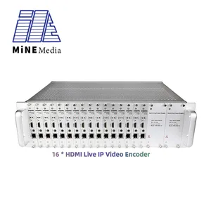 En iyi fiyat 16 kanal H.265/H.264 ip canlı streaming hd video hdmi sunucu iptv çok noktaya yayın kodlayıcı kod dönüştürücü donanım