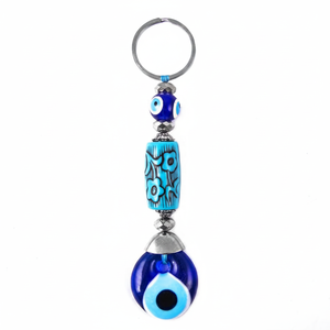 Llavero hecho a mano con forma de cilindro, ojo malvado, Hecho en Turquía - Product Image 2