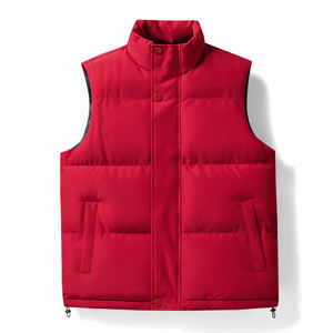Gilet d'hiver tendance en polyester et coton matelassé, inspiré du sport, avec impression de logo personnalisé, pour la randonnée en plein air - Product Image 5