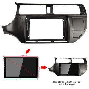 Rhythm 2012-2015 pour KIA <span class=keywords><strong>Rio</strong></span> autoradio cadre de montage Kit d'installation de garniture pour voiture DVD Fascia panneau accessoires intérieurs - Product Image 3