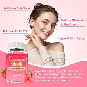 อาหารเสริมความงามแบบ OEM แบรนด์ส่วนตัว กลูต้าไธโอนกัมมี่ ช่วยให้ผิวขาวกระจ่างใส คอลลาเจน แอล-กลูต้าไธโอนกัมมี่ เพื่อสุขภาพผิว - Product Image 4