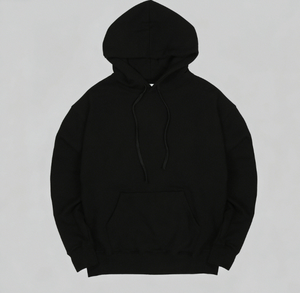 Sweat-shirt épais en coton à capuche, 3 couches de tissu éponge, lourd, chaud pour l'hiver, style streetwear coréen, avec poche kangourou, tricot durable - Product Image 1