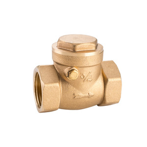 1/2-4นิ้ว NPT และ BSP ด้ายนุ่มตราทองเหลืองสวิงเช็ควาล์ว - Product Image 1
