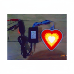 Pegatina EL con Diseño de Corazón, Efecto Brillante, Corazón en Movimiento, Más Emocional, Un Corazón Ilumina Toda la Amorabilidad - Product Image 6