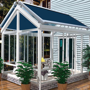 <strong>Best</strong> Selling Outdoor <strong>Terrace</strong> Retractable Skylight Motorized Conservatory Sunroom Side Glass Room Sunshade Roof <strong>Awning</strong> - Product Image 1