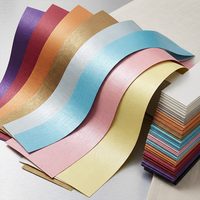 Papier d'emballage fantaisie de qualité supérieure, gaufré, spécial, avec différentes textures et couleurs, pour cosmétiques, bijoux et emballages cadeaux
