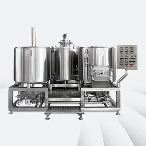 Fábrica 200 litros 250l equipo de cervecería cerveza 3 recipientes cervecería micro elaboración eléctrica para la venta/fermentador isobárico