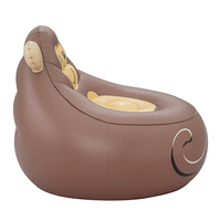 Canapé gonflable en forme de singe pour enfants-PVC épais, pour coins de lecture, salles de jeux, salons, camping, extérieur