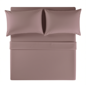 Viasoft <b>Lilac</b> Double Sheet Set 2000 Thread Count Solid Color Breathable Hypoallergenic Home <b>Bedding</b> - Product Image 1
