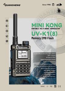 Radio de communication bidirectionnelle originale Quansheng UV-K1(8) 5W double bande longue portée, mini talkie-walkie, radio <span class=keywords><strong>CB</strong></span> - Product Image 5
