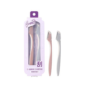 Lmltop – tondeuse à sourcils, rasoir de précision en acier inoxydable de 0.5mm, pour un toilettage facile, lot de deux - Product Image 2