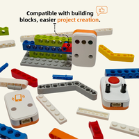 Qimayuan Q02 Set de Robótica con IA para Codificación, Reconocimiento de Voz, Programable en Python, Bloques de Juguete Compatibles con Proyectos STEM para Academias