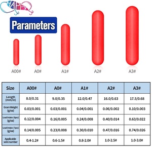 100pcs Fishing <strong>Float</strong> Resistance Big Bean <strong>Silicone</strong> Space Bean Fishing Gear Line Set Connector Stopper Fishing Accessories Outdoor - Product Image 2