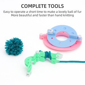 Outil circulaire pour la fabrication de boules de laine, 4 tailles, pour l'artisanat fait main, accessoires d'artisanat en plastique - Product Image 2
