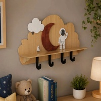 Étagère murale décorative en forme de ballon, étagère flottante pour chambre d'enfant, décoration murale pour chambre de bébé, étagère en bois en forme de ballon pour enfants