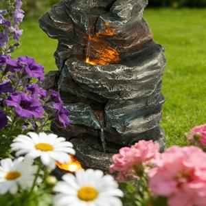 Fuente de Agua Moderna con Diseño de Pájaro, Hecha a Mano con Resina, Decoración Impermeable para Jardín, Terraza o Fiesta, Ecológica - Product Image 6