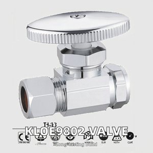 Válvula de bola de latón KLOE9802 1/2 SWT x 3/8 OD, recta, de múltiples vueltas, manual, para baño, con garantía de 5 años para agua - Product Image 2