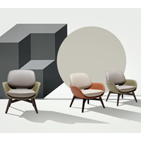 Moderner Nordischer Luxus Wohnzimmer Hotel Lounge Möbel Einzelsofa Metallbeine Stuhl Konvertierbarer Sessel Wartebereich Sitzgelegenheit