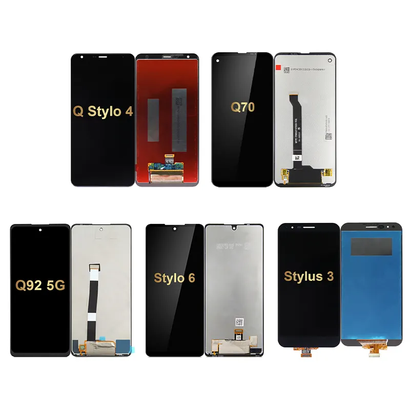 LCD Pantalla Replacement Display Touch Screen Digitizer Assembly For LG Q Stylo 4 5 6 Q70 Q92 K92 5G Stylus 3 V60 ThinQ 5G