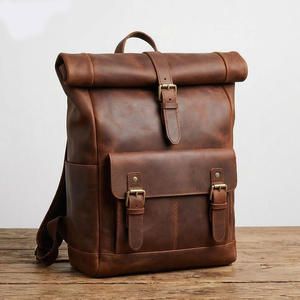 תיק צילום מרופד מעור אמיתי חום איכותי בהתאמה אישית של היצרן, תיק גב מגן לצילום - Product Image 1