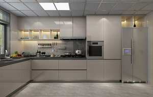 Vente directe du fabricant. Armoires de cuisine personnalisées pour toute la maison avec comptoirs en pierre de quartz. - Product Image 5