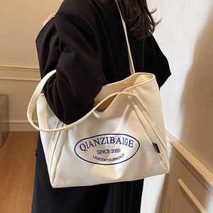 2026 best-selling eco-friendly <b>reusable</b> organic cotton tote <b>bag</b> with custom printed logo - Product Image 5