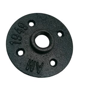 Bar à café DIY avec raccord de tuyau en fer forgé brut rétro noir fileté BS <span class=keywords><strong>1</strong></span>/2 pouce, bride de sol - Product Image 6