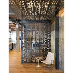 ANN5986 Modern Coated Anti-Fingerprint Stainless Steel Privacy Divider Custom <b>Decorative</b> <b>Screen</b> for Luxury Retail Store & Spa - Product Image 5