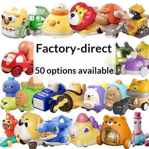 รถของเล่นเด็กพลาสติกขนาดเล็ก รูปการ์ตูน แปลงร่างได้ หมุนได้ รูปสัตว์ ไก่สีเหลือง รถดับเพลิง รถวิศวกรรม สเกล 1:5 สำหรับเด็กอายุ 0-24 เดือน - Product Image 5