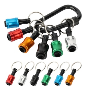 Lot de 6 embouts hexagonaux en aluminium de 1/4 pouce, porte-embouts léger à changement rapide, barre d'extension, adaptateur de tournevis porte-clés portable - Product Image 3