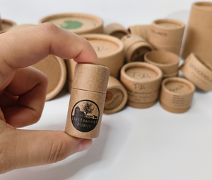 หลอดกระดาษคราฟท์แบบดันขึ้นได้ ยี่ห้อ Zero Waste พร้อมพิมพ์ลายบนกระดาษแข็งสีน้ำตาล สำหรับงานฝีมือในบ้านและการผลิตแท่งแข็ง - Product Image 5