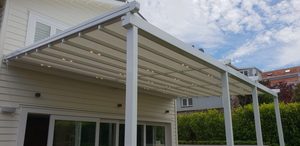 Sistema de toldo para exteriores, Gazebo de Metal y Pvc para piscina, <span class=keywords><strong>techo</strong></span> retráctil eléctrico - Product Image 4