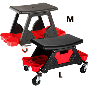 Siège de mécanique à roulettes pour tabouret de voiture robuste avec plateau organisateur de support de rangement - Product Image 1