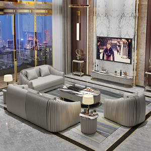 व्यावसायिक निर्माण सस्ते असली चमड़े के सोफे कमरे में रहने वाले कुर्सी सोफे - Product Image 2