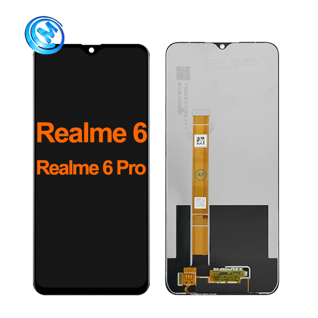 For Realme 6 LCD Screen and Digitizer Full Assembly With Frame for OPPO Realme 6 RMX2001 Display