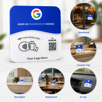 Tarjetas NFC NTAG 213 de Acrílico Resistente para Reseñas de Google con Adhesivo Fuerte
