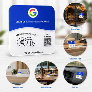 NTAG 213 Duurzame Acryl NFC Google Review Kaarten met Sterke Kleeflaag - Product Image 2