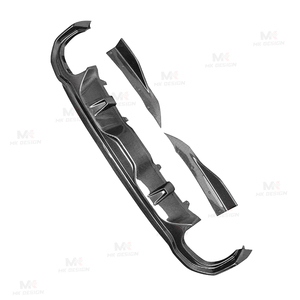 Sợi Carbon Phong Cách Vuông Phía Sau Khuếch Tán Bumper Lip Cho 4 Series G26 4 Cửa Ra Vào Quad Exhaust Mẹo 2021up Rear Splitters Body Kit - Product Image 5