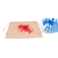 Modelo de Herida de Trauma para Primeros Auxilios, Almohadilla de Silicona Simulada para Entrenamiento de Vendar Heridas con Sangrado y Laceraciones para Paramédicos