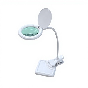 Clamp Mounted Magnifying Lamp with <b>LED</b> Desk Smart Home <b>Light</b> Flexible Neck Magnifying Glass for Repair Soldering Jewelry Watch - Product Image 1