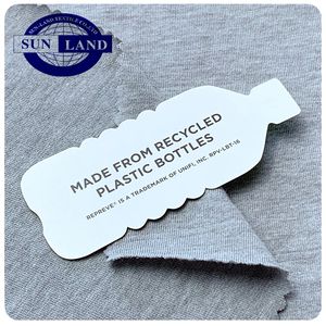 Vêtements décontractés quotidiens col rond chemise écologique <span class=keywords><strong>40</strong></span> polyester recyclé 60 coton CVC <span class=keywords><strong>tricot</strong></span> simple jersey tissu - Product Image 6