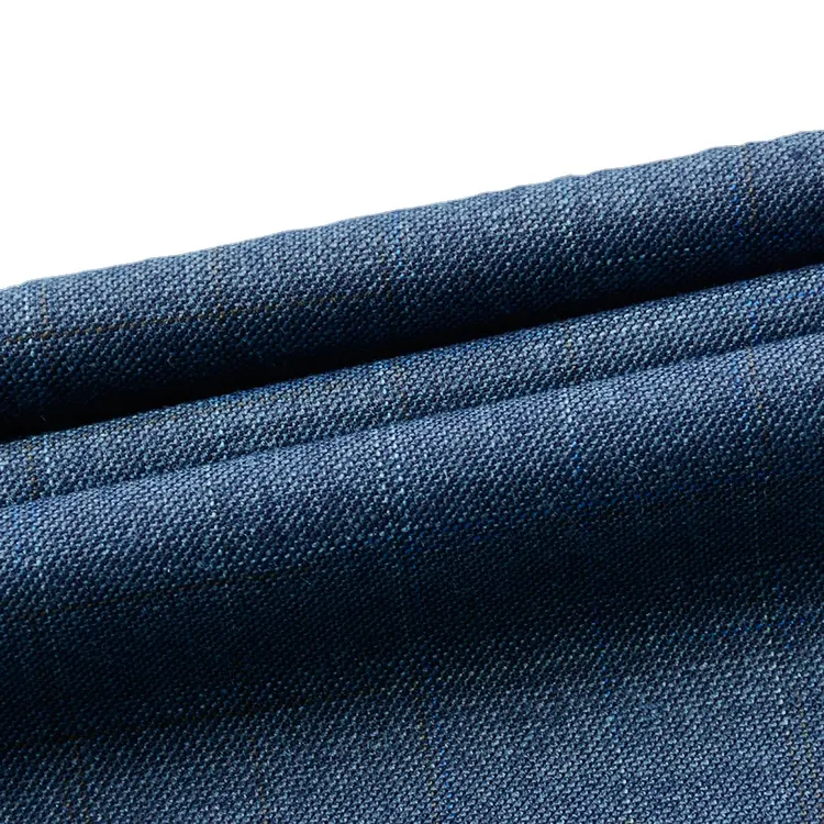ชุดผ้าเรยอนสำหรับผู้ชายผ้าโพลีเอสเตอร์15% สีกรมท่า85%
