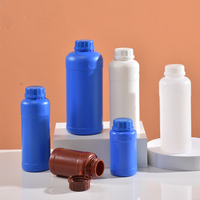 Vente en gros de bouteille vide en plastique HDPE de qualité alimentaire de 1litre avec bouchon à vis récipient pour produits chimiques shampooing liquide lavage à la main