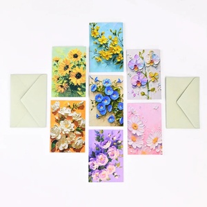 Cemao 手写创意节日教师节情人节婚礼请柬3D花朵长方形卡片信封 - Product Image 6