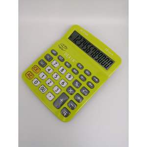 เครื่องคิดเลขเดกซิน 12 หลัก รุ่น KK-2700B สีเหลือง พลาสติกอเนกประสงค์ สำหรับการคำนวณทางการเงิน - Product Image 1