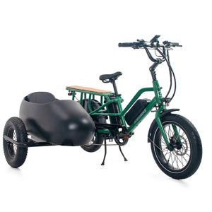 OEM 20 pulgadas de doble batería de alta velocidad <span class=keywords><strong>E</strong></span> <span class=keywords><strong>Bike</strong></span> Power Fatbike bicicleta de carga eléctrica con <span class=keywords><strong>sidecar</strong></span> - Product Image 3