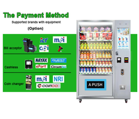 Distributeur automatique de boissons et de collations de 21.5 pouces à vendre distributeur automatique d'aliments frais et de fruits