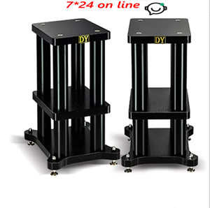 Soportes para Altavoces de Estantería DY-04 HiFi con Amortiguación de Impactos, Base de Madera Sólida y Metal, 1 Par - Product Image 1